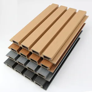 Waterproof WPC Fluted Wall Grille For Hotel & Villa Decoration