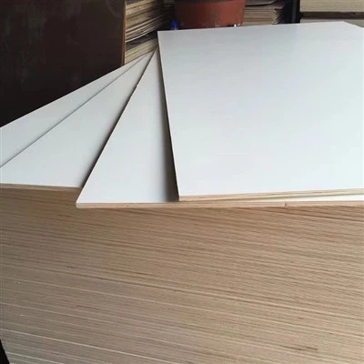 Double Side Plywood Board with White Melamine Faced